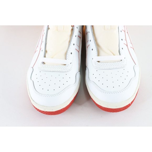 NOS Vintage 90s Asics Mens 12 Spell Out Outrage Lo Sneakers Shoes White Red main image 10